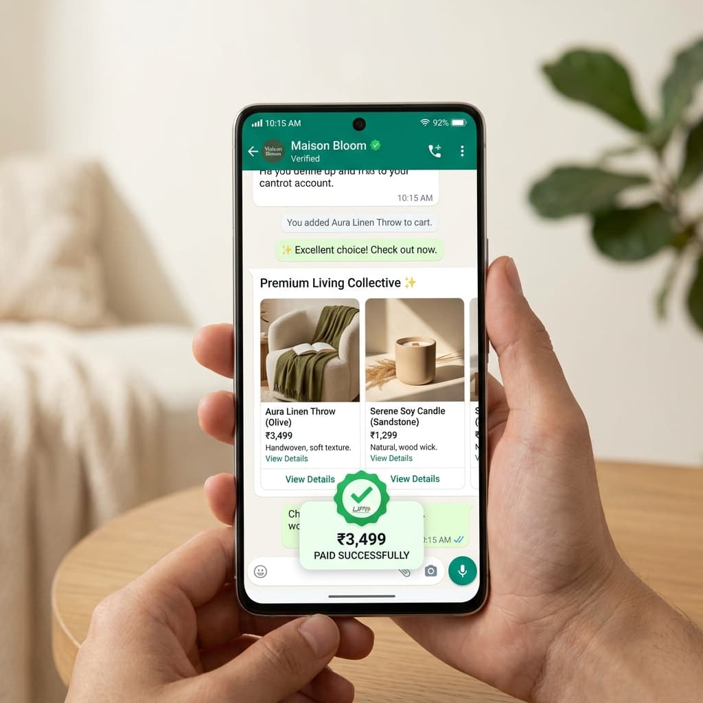 Hypersona WhatsApp Native Catalogue & In-Chat Checkout